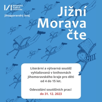 Zapojte se do 8. ročníku literární a výtvarné soutěže, vyhlašované v knihovnách Jihomoravského kraje pro děti od 4 do 15 let.
